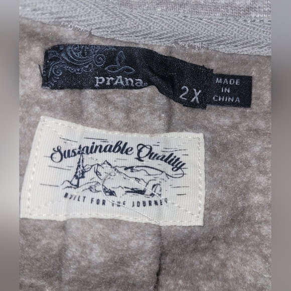 Prana Grey Heathered Sweatshirt 2X - Picture 7 of 7